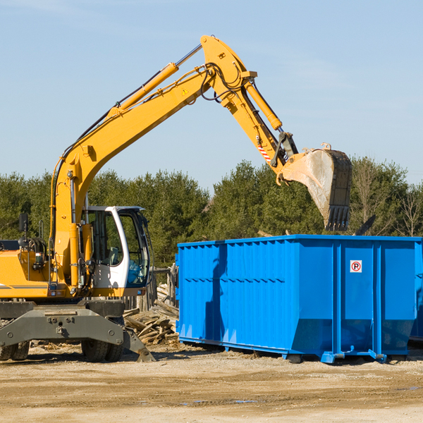 what size residential dumpster rentals are available in Mesa ID